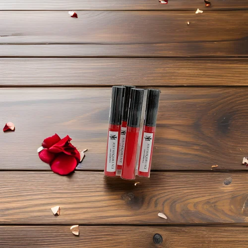 Red Carpet Runway Lips Shiny Black Vegan